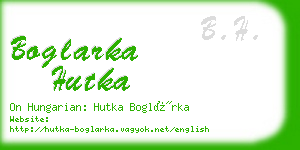 boglarka hutka business card